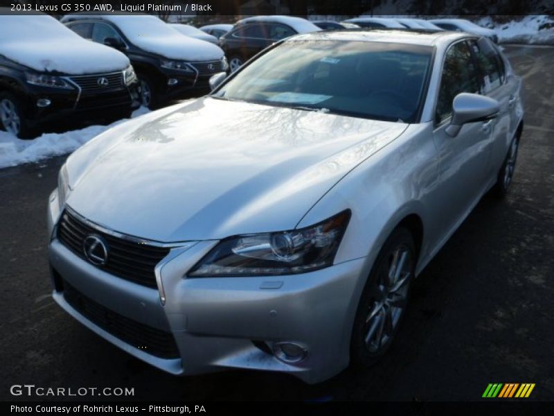 Liquid Platinum / Black 2013 Lexus GS 350 AWD