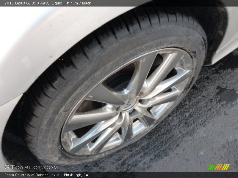 Liquid Platinum / Black 2013 Lexus GS 350 AWD