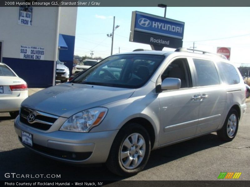 Stardust Silver / Gray 2008 Hyundai Entourage GLS