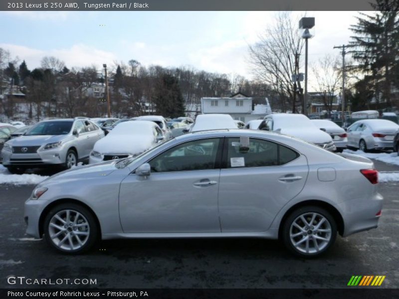 Tungsten Pearl / Black 2013 Lexus IS 250 AWD