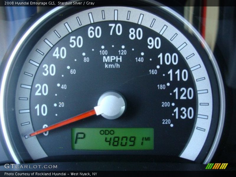 Stardust Silver / Gray 2008 Hyundai Entourage GLS