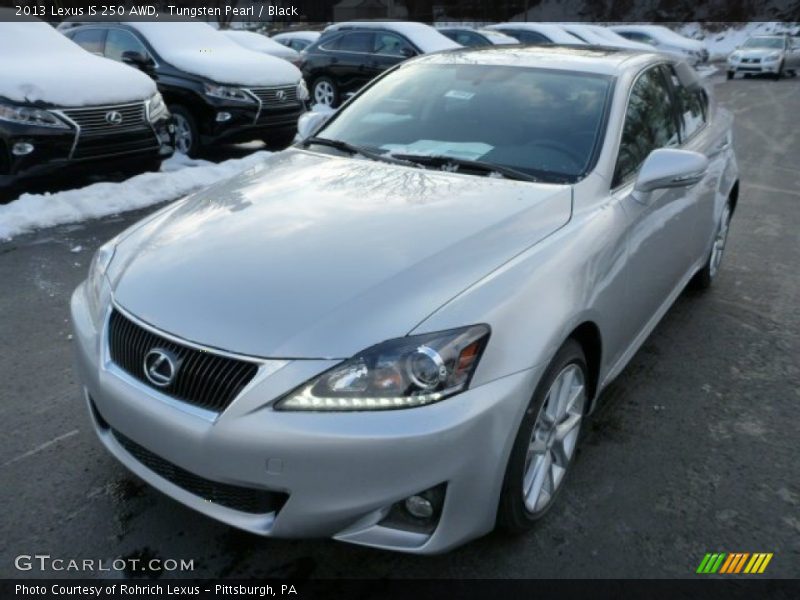 Tungsten Pearl / Black 2013 Lexus IS 250 AWD