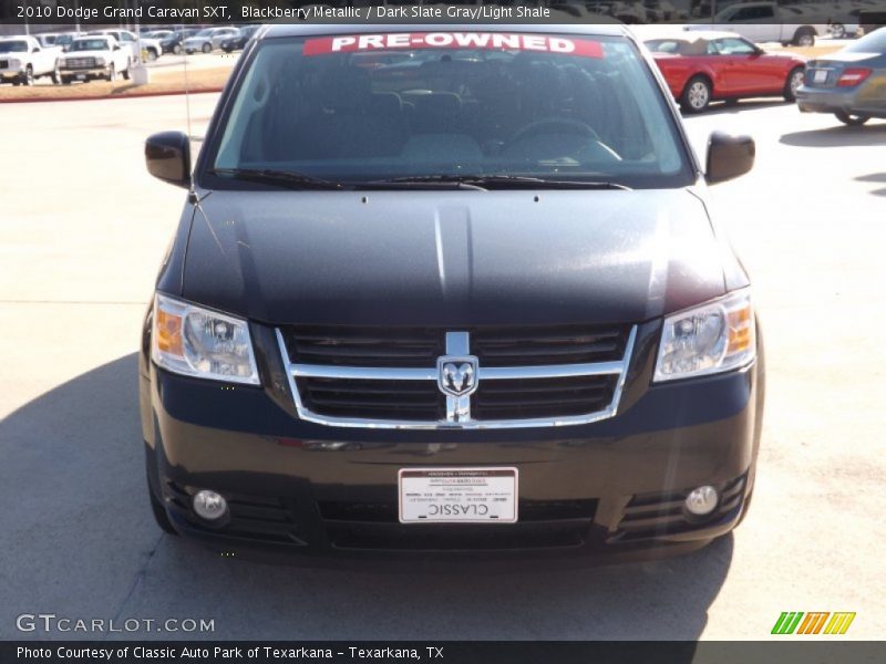 Blackberry Metallic / Dark Slate Gray/Light Shale 2010 Dodge Grand Caravan SXT