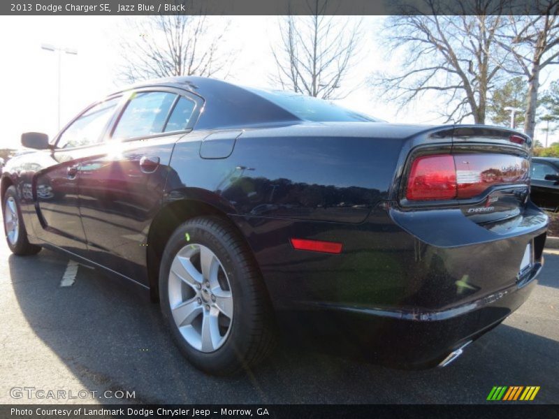 Jazz Blue / Black 2013 Dodge Charger SE