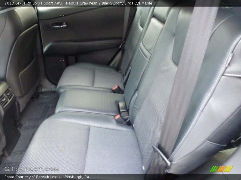 Nebula Gray Pearl / Black/Ebony Birds Eye Maple 2013 Lexus RX 350 F Sport AWD