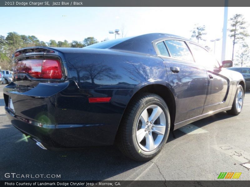 Jazz Blue / Black 2013 Dodge Charger SE