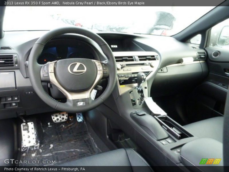  2013 RX 350 F Sport AWD Black/Ebony Birds Eye Maple Interior