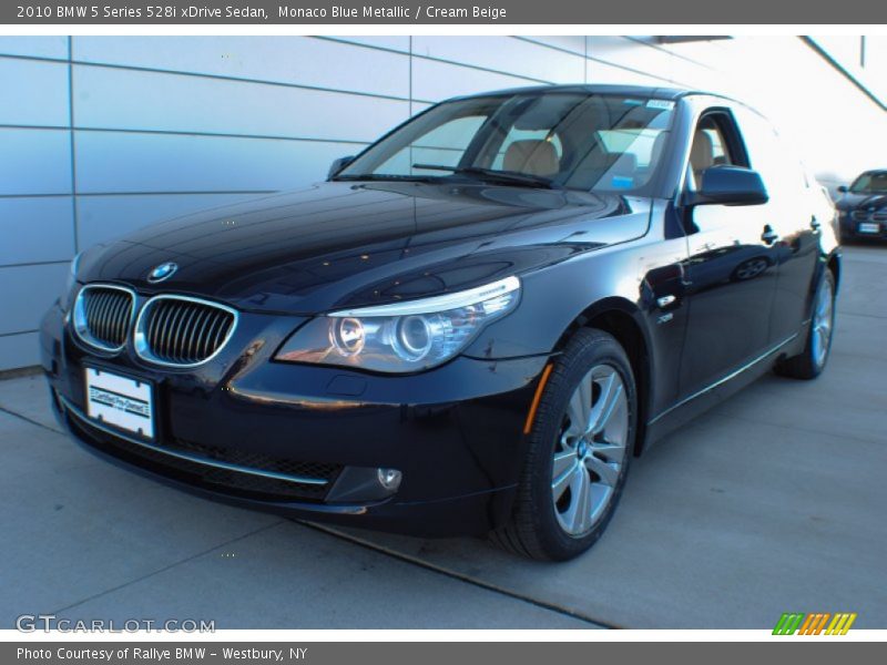 Monaco Blue Metallic / Cream Beige 2010 BMW 5 Series 528i xDrive Sedan
