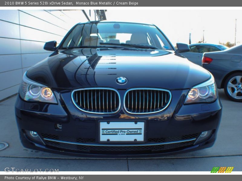 Monaco Blue Metallic / Cream Beige 2010 BMW 5 Series 528i xDrive Sedan