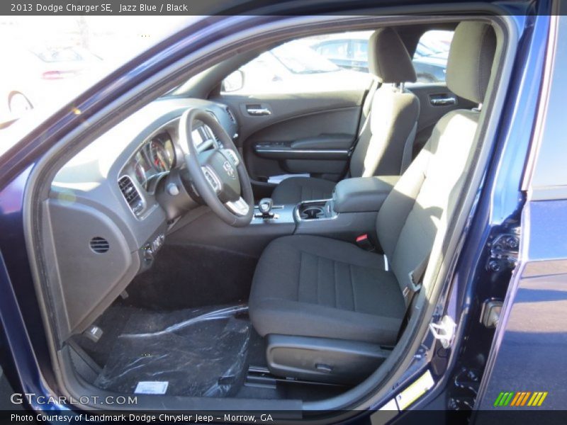 Jazz Blue / Black 2013 Dodge Charger SE