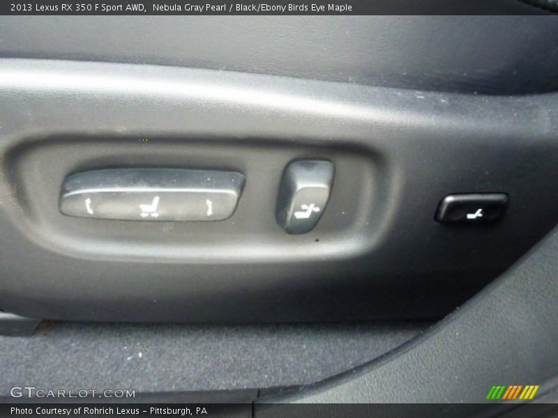 Nebula Gray Pearl / Black/Ebony Birds Eye Maple 2013 Lexus RX 350 F Sport AWD