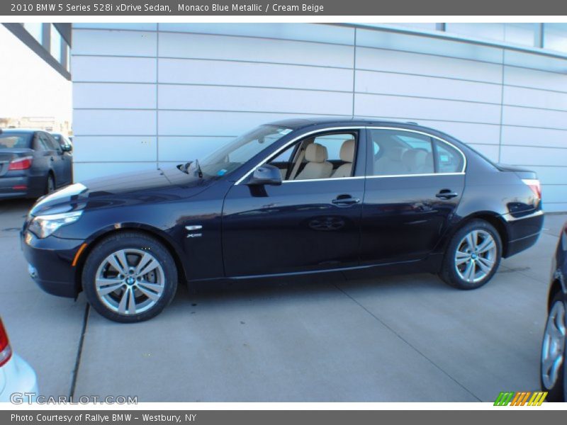 Monaco Blue Metallic / Cream Beige 2010 BMW 5 Series 528i xDrive Sedan