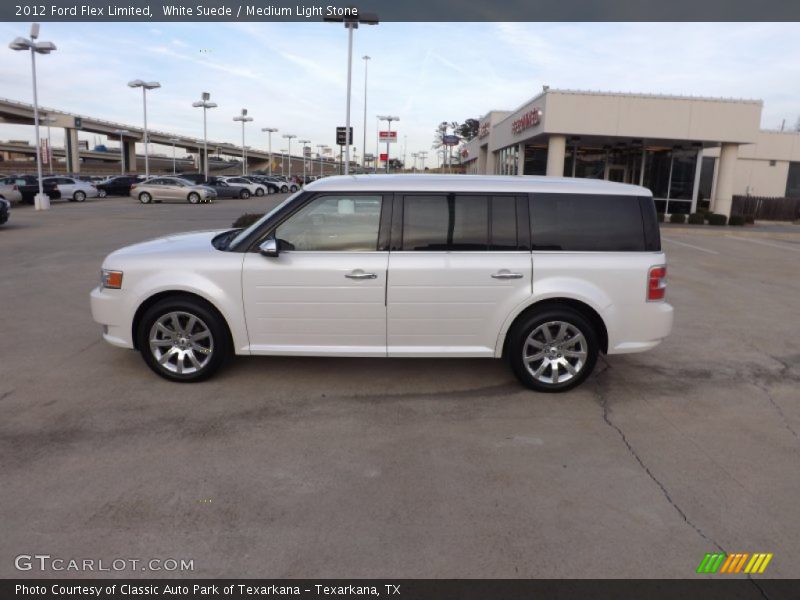 White Suede / Medium Light Stone 2012 Ford Flex Limited