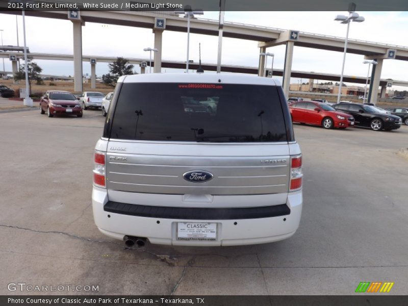 White Suede / Medium Light Stone 2012 Ford Flex Limited
