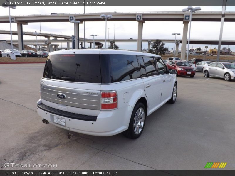 White Suede / Medium Light Stone 2012 Ford Flex Limited
