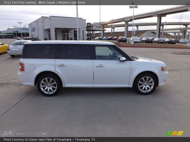 White Suede / Medium Light Stone 2012 Ford Flex Limited