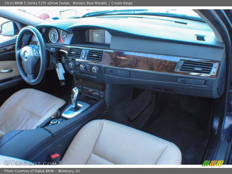 Monaco Blue Metallic / Cream Beige 2010 BMW 5 Series 528i xDrive Sedan