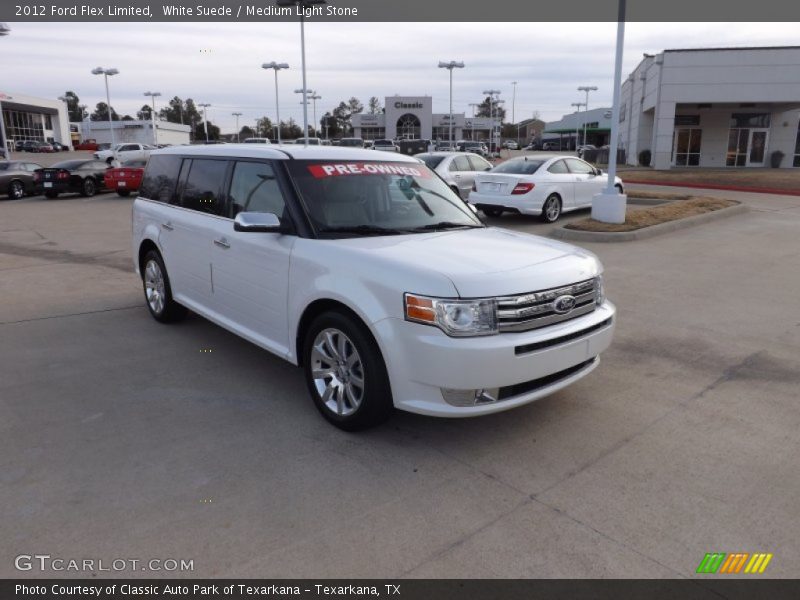 White Suede / Medium Light Stone 2012 Ford Flex Limited