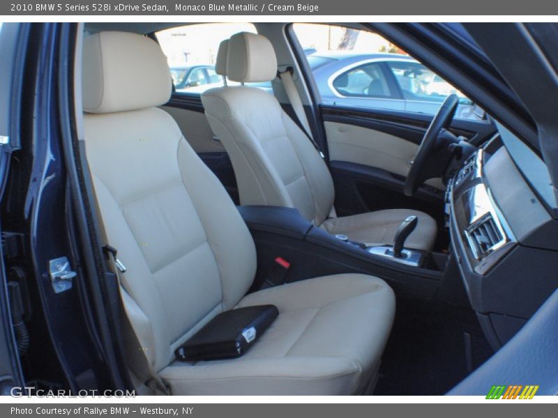 Monaco Blue Metallic / Cream Beige 2010 BMW 5 Series 528i xDrive Sedan