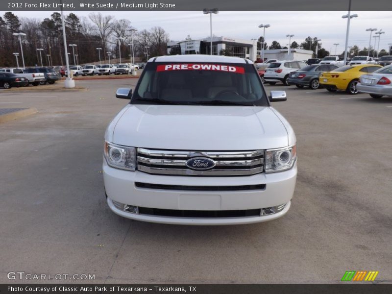 White Suede / Medium Light Stone 2012 Ford Flex Limited