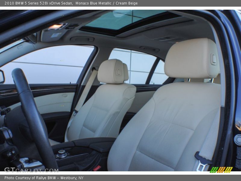 Monaco Blue Metallic / Cream Beige 2010 BMW 5 Series 528i xDrive Sedan