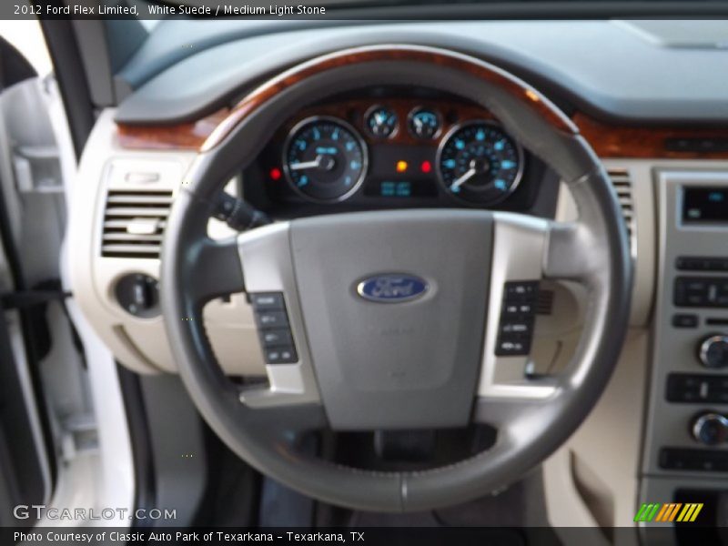 White Suede / Medium Light Stone 2012 Ford Flex Limited