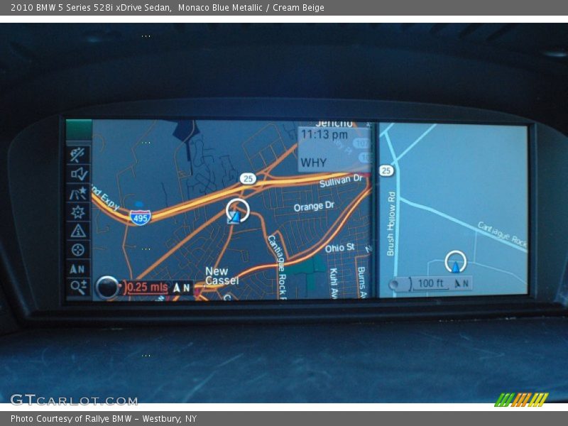 Monaco Blue Metallic / Cream Beige 2010 BMW 5 Series 528i xDrive Sedan