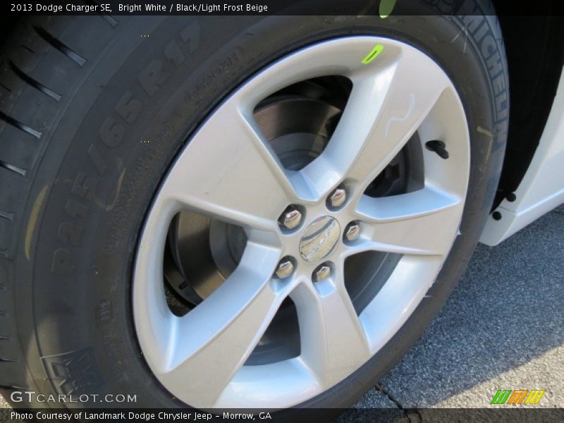 Bright White / Black/Light Frost Beige 2013 Dodge Charger SE