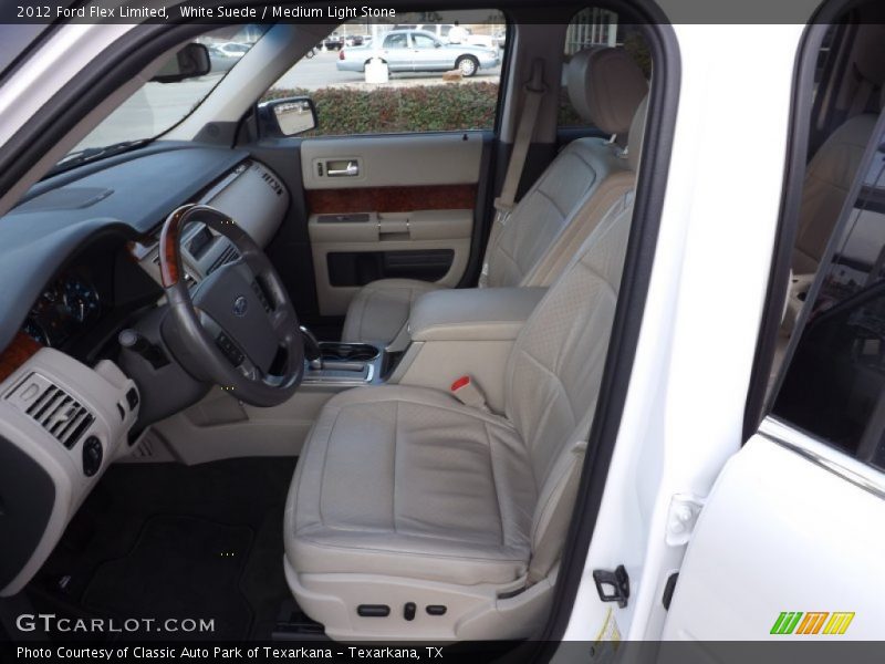 White Suede / Medium Light Stone 2012 Ford Flex Limited