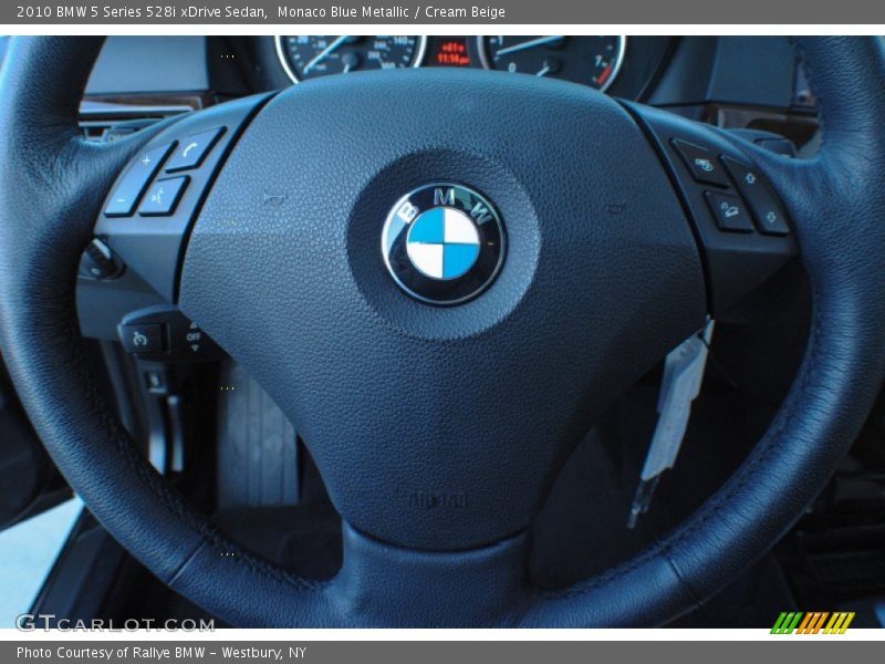 Monaco Blue Metallic / Cream Beige 2010 BMW 5 Series 528i xDrive Sedan