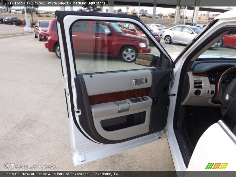 White Suede / Medium Light Stone 2012 Ford Flex Limited
