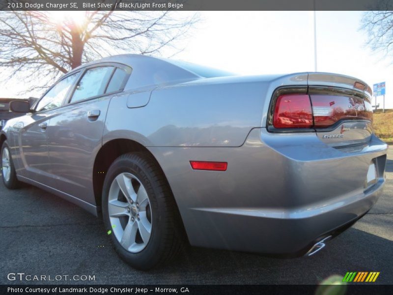 Billet Silver / Black/Light Frost Beige 2013 Dodge Charger SE