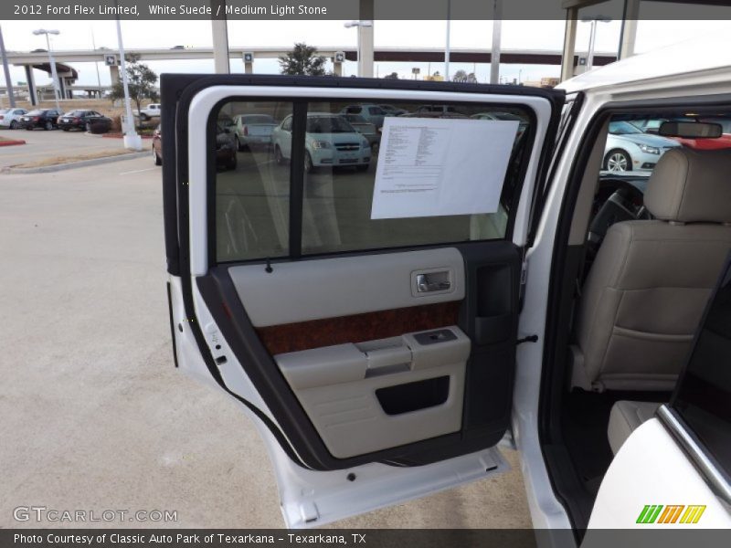 White Suede / Medium Light Stone 2012 Ford Flex Limited