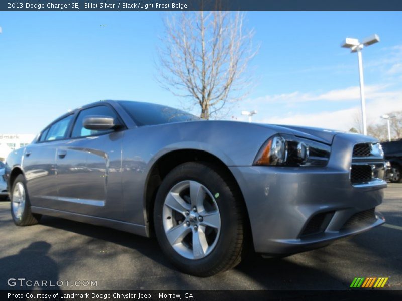 Billet Silver / Black/Light Frost Beige 2013 Dodge Charger SE