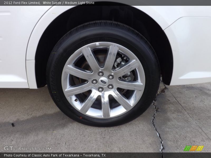 White Suede / Medium Light Stone 2012 Ford Flex Limited