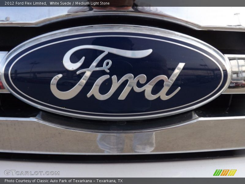 White Suede / Medium Light Stone 2012 Ford Flex Limited