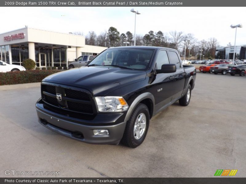 Brilliant Black Crystal Pearl / Dark Slate/Medium Graystone 2009 Dodge Ram 1500 TRX Crew Cab