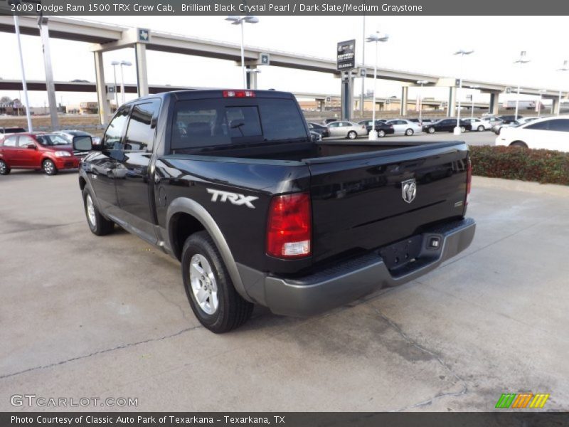 Brilliant Black Crystal Pearl / Dark Slate/Medium Graystone 2009 Dodge Ram 1500 TRX Crew Cab