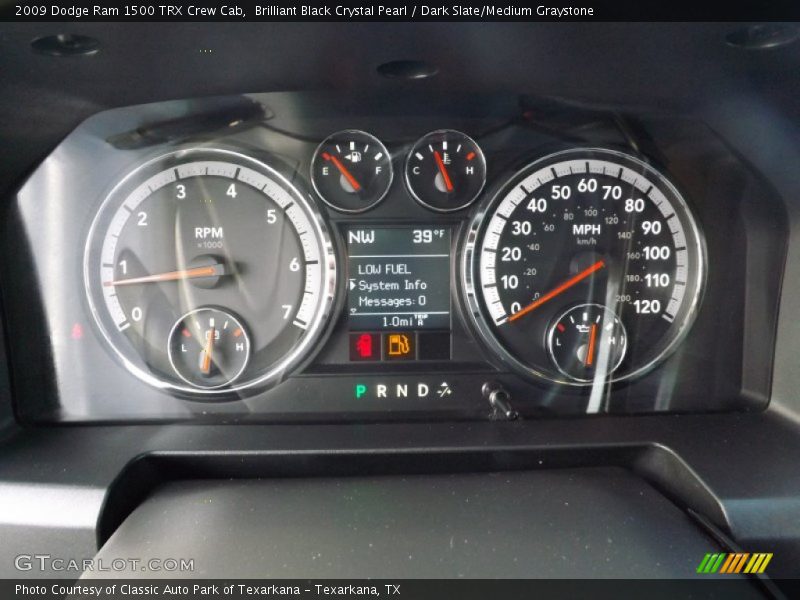 Brilliant Black Crystal Pearl / Dark Slate/Medium Graystone 2009 Dodge Ram 1500 TRX Crew Cab