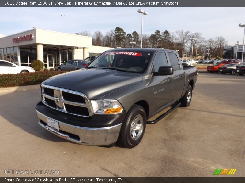 Mineral Gray Metallic / Dark Slate Gray/Medium Graystone 2011 Dodge Ram 1500 ST Crew Cab