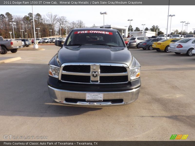 Mineral Gray Metallic / Dark Slate Gray/Medium Graystone 2011 Dodge Ram 1500 ST Crew Cab