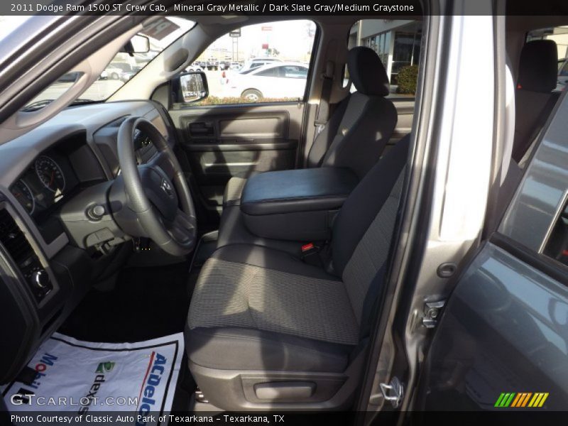 Mineral Gray Metallic / Dark Slate Gray/Medium Graystone 2011 Dodge Ram 1500 ST Crew Cab