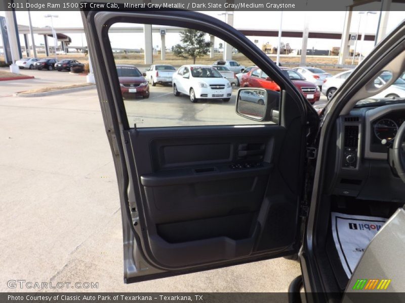 Mineral Gray Metallic / Dark Slate Gray/Medium Graystone 2011 Dodge Ram 1500 ST Crew Cab