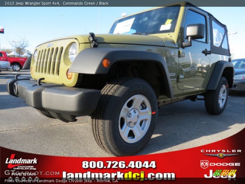 Commando Green / Black 2013 Jeep Wrangler Sport 4x4