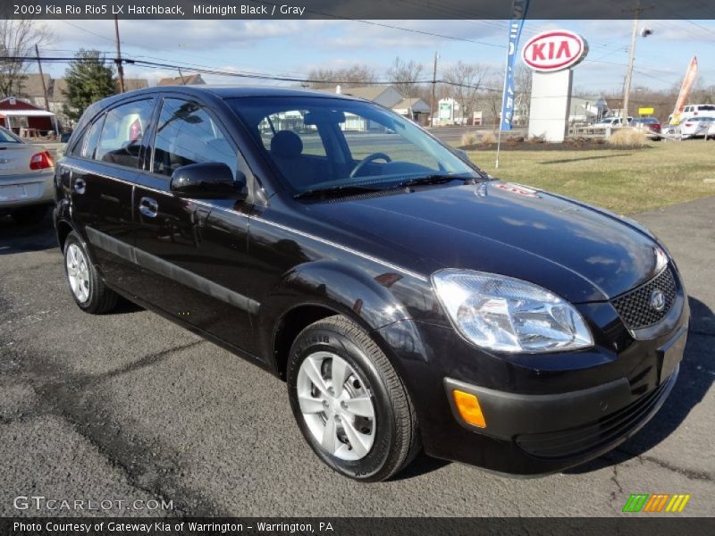 Midnight Black / Gray 2009 Kia Rio Rio5 LX Hatchback