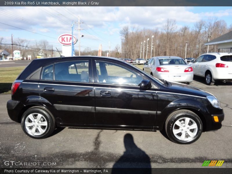 Midnight Black / Gray 2009 Kia Rio Rio5 LX Hatchback