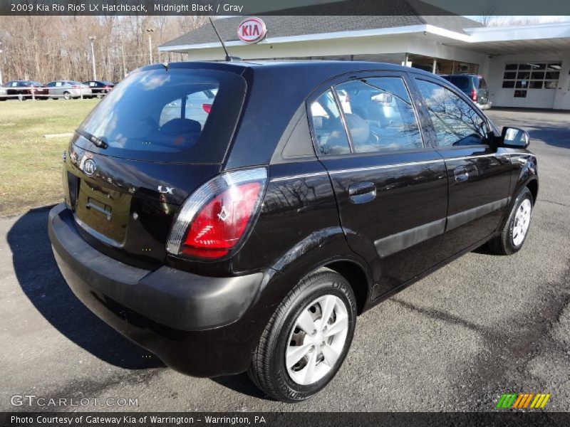 Midnight Black / Gray 2009 Kia Rio Rio5 LX Hatchback