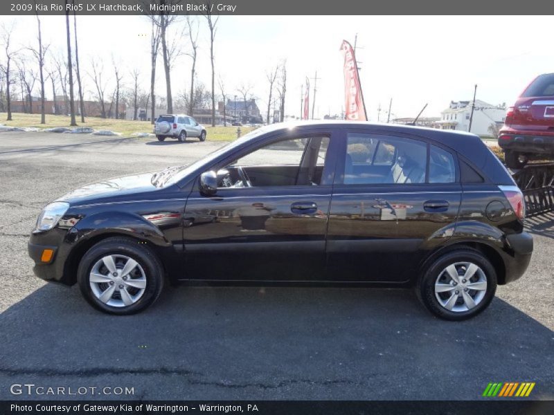 Midnight Black / Gray 2009 Kia Rio Rio5 LX Hatchback