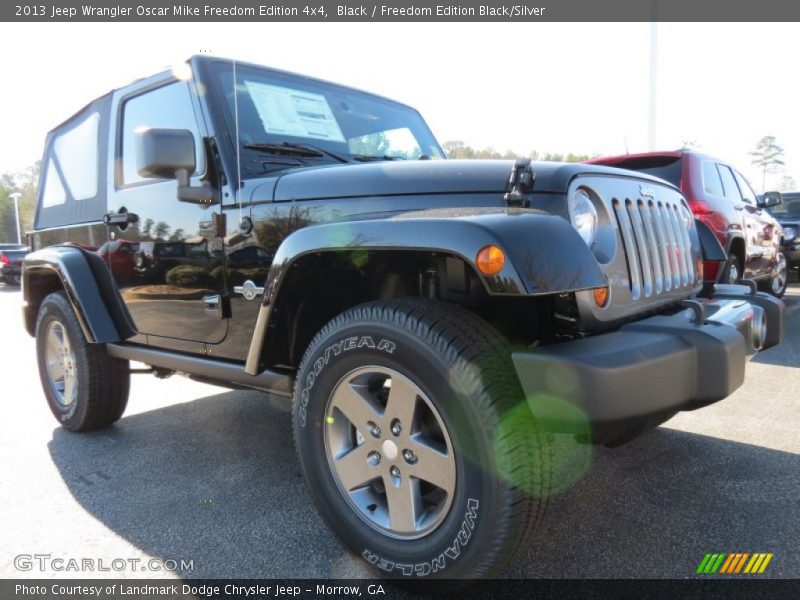 Black / Freedom Edition Black/Silver 2013 Jeep Wrangler Oscar Mike Freedom Edition 4x4