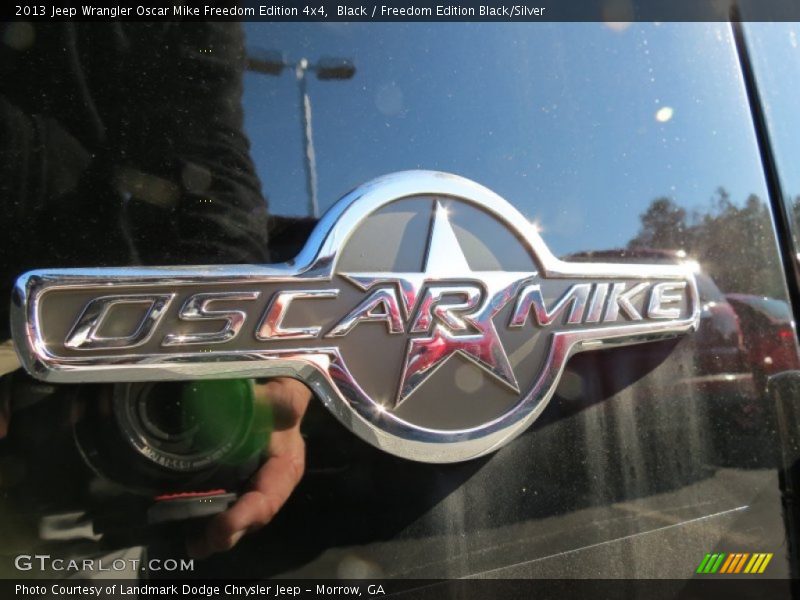 Black / Freedom Edition Black/Silver 2013 Jeep Wrangler Oscar Mike Freedom Edition 4x4